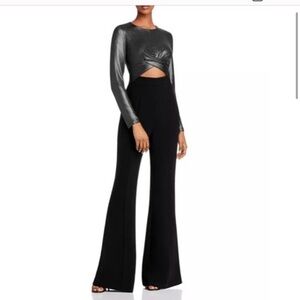 Black Halo Angie Formal Jumpsuit Black Tie